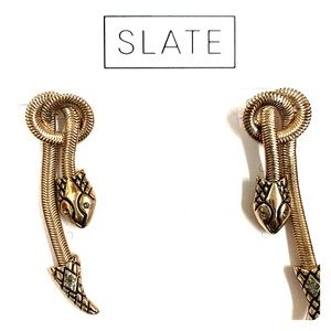 SLATE SNAKE EARRINGS